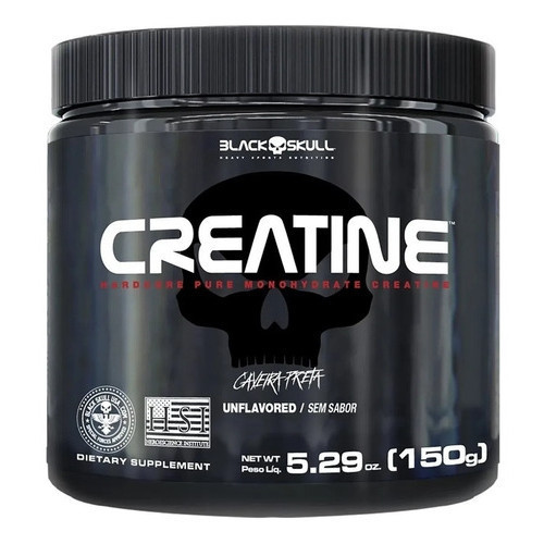 Creatina 150g Monohidratada 100% Pura · Black Skull