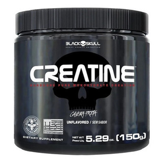 Creatina 150g Monohidratada 100% Pura · Black Skull