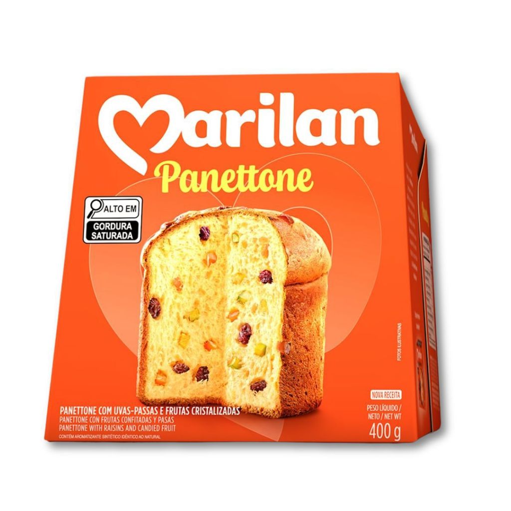 Panettone Marilan tradicional de frutas 400 g