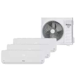 Ar Condicionado Tri Split Inverter Philco 2x9000 e 12000 BTU/h Quente e Frio PAC27QV - 220 Volts
