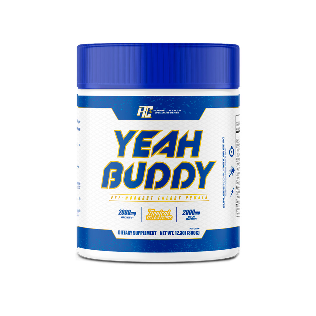 Pré Treino Yeah Buddy Ronnie Coleman 360g Frutas Amarelas em Oferta na Shopee