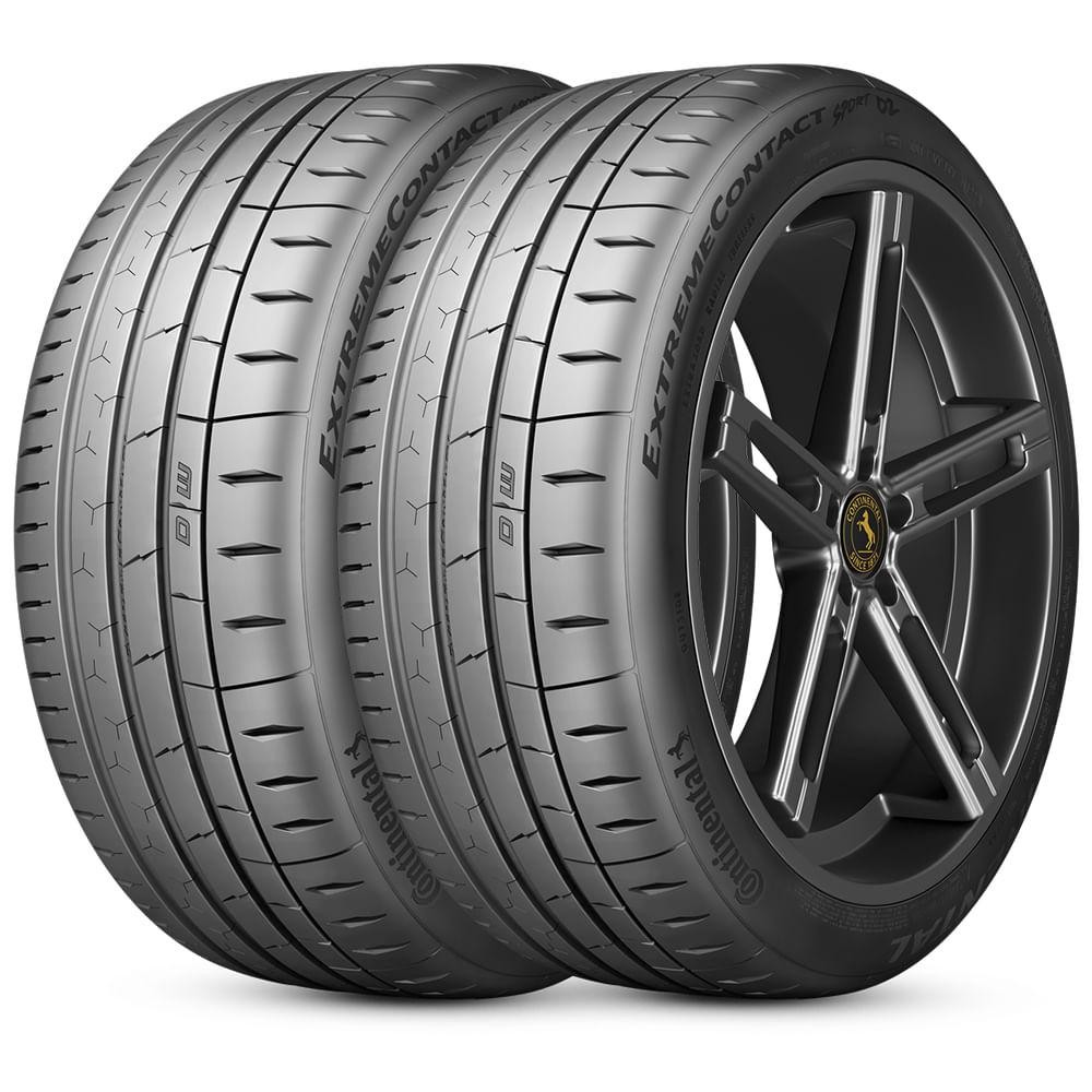 2 Pneu 215/45R17 Continental ExtremeContact Sport 02 91W XL em Oferta na Shopee