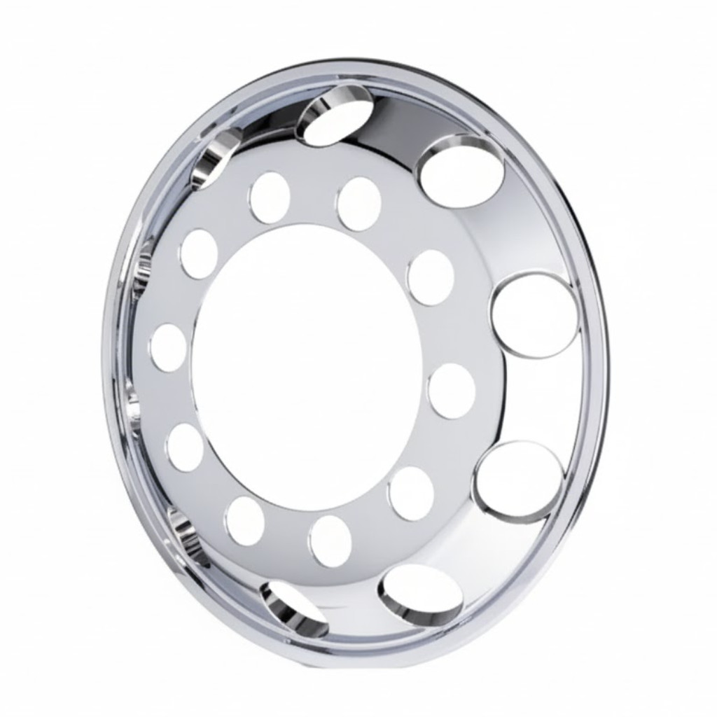 Calota Roda Dianteira Cromada Strong Aro 22,5MM Caminhão