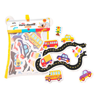 Brinquedo Lúdico Hora Do Banho Carro 16 Pçs Aderentes Em Eva em Oferta na Shopee