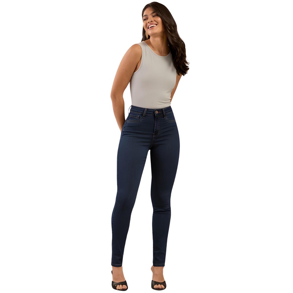 Calça Jeans Skinny Feminina Ultraflex Lunender