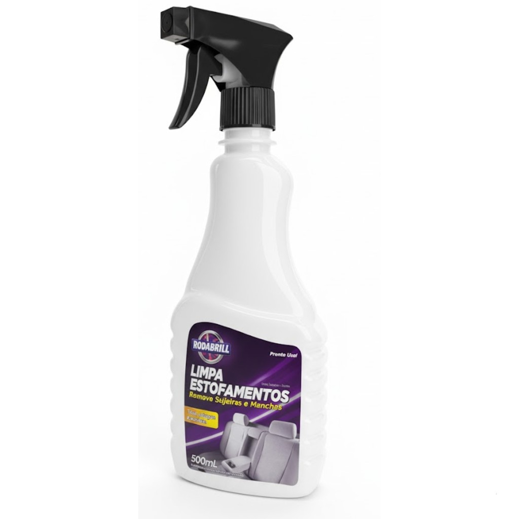 Limpa Estofados Tira Manchas De Carro Tecido a Seco Rodabrill 500ml