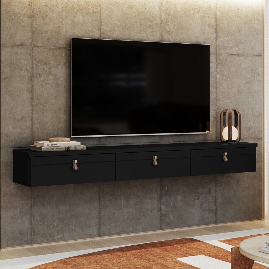 Rack Suspenso para Tv até 65 Polegadas 180cm Line Preto em Oferta na Shopee