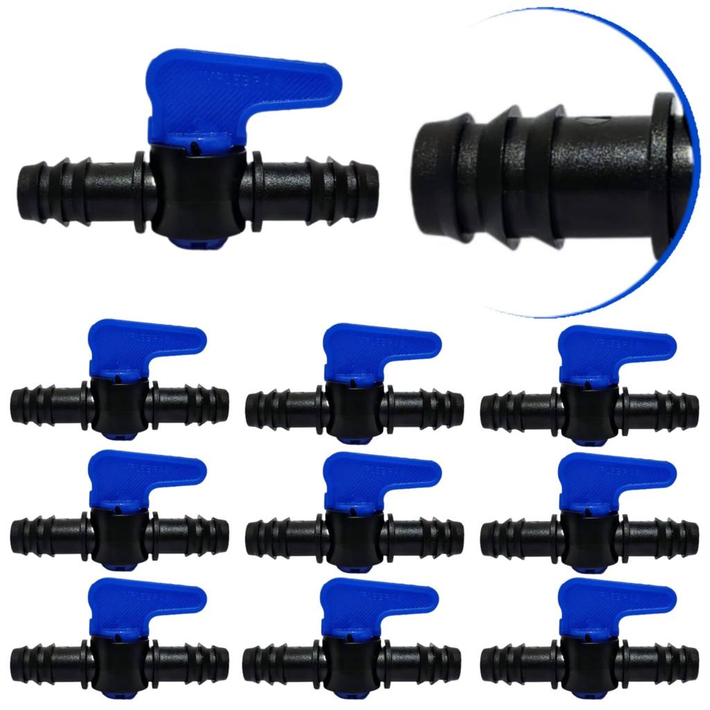 Kit 10 Un. Registro União Ranhuras Para Mangueira 13 a 15mm - 1/2" Polegada em Oferta na Shopee