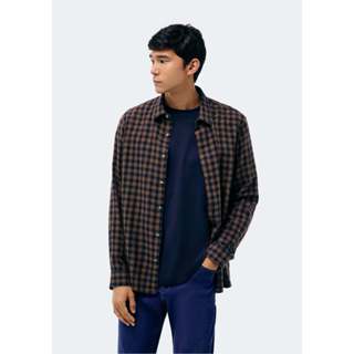 Camisa Masculina Manga Longa Xadrez Em Linho em Oferta na Shopee