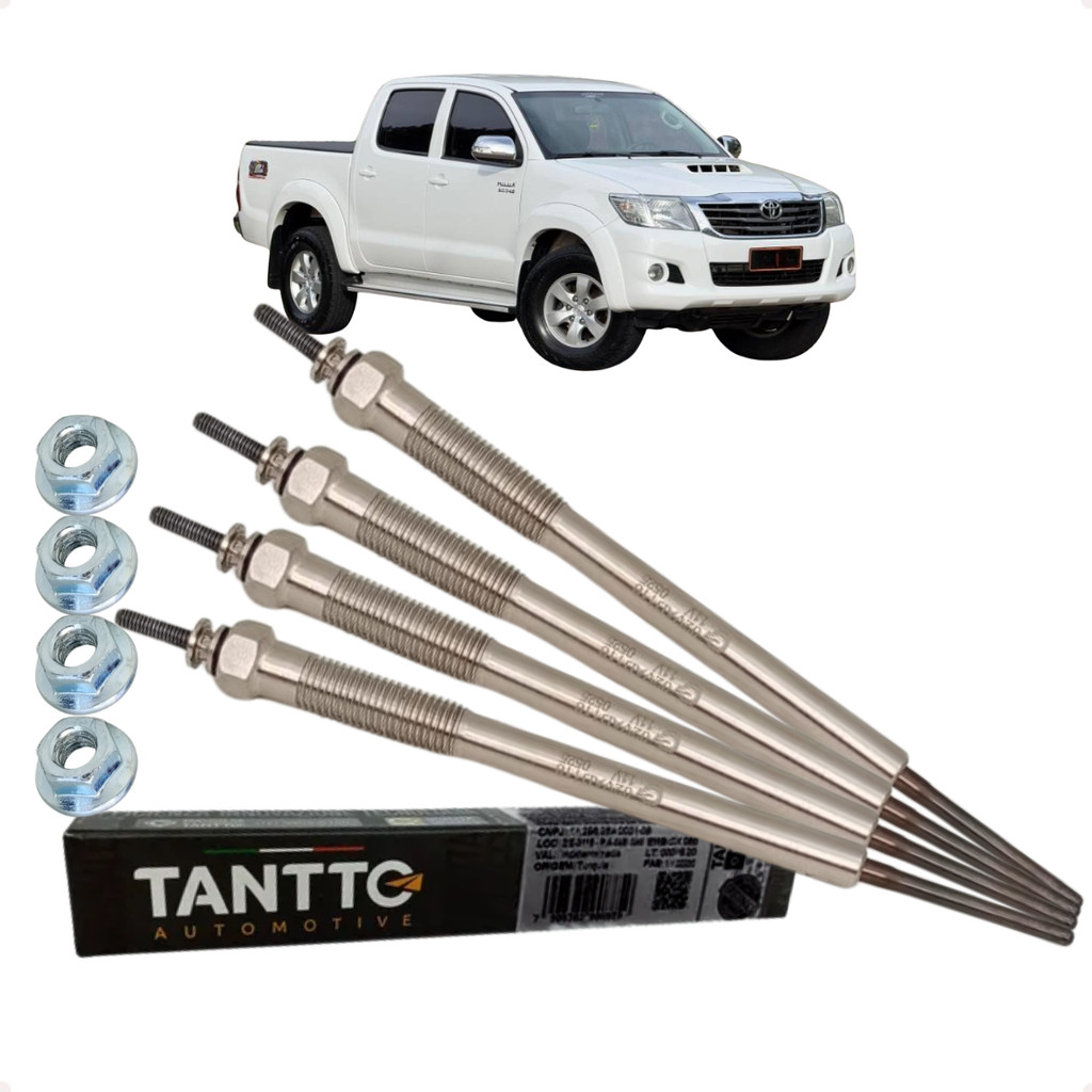 Jogo Vela Aquecedora Hilux 3.0 16v TDI Turbo Diesel 2005 até 2015