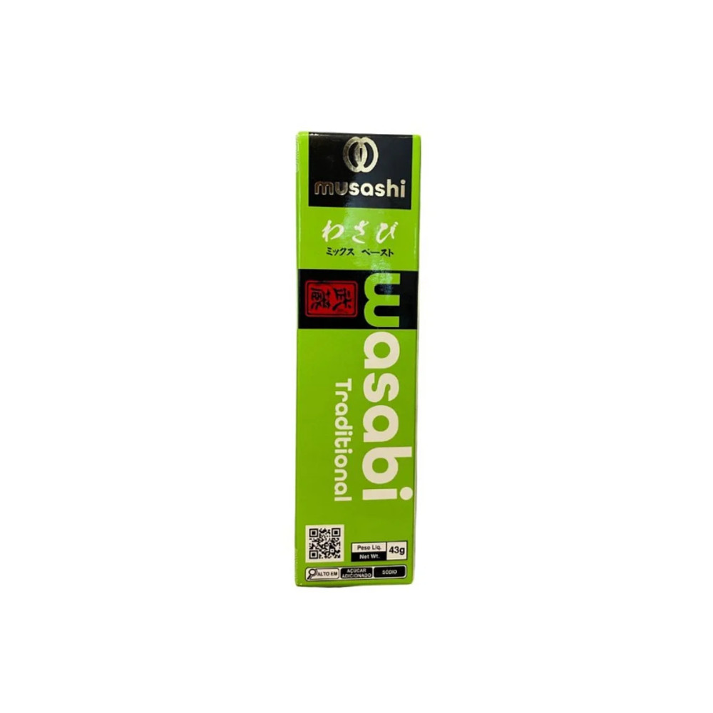 WASABI EM PASTA TRADICIONAL TUBO 43G RAIZ FORTE - MUSASHI