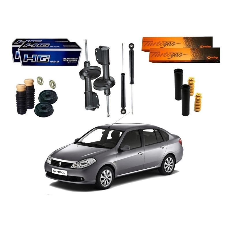Kit Amortecedor Dianteiro Traseiro´ Symbol 1.6 2009 A 2013