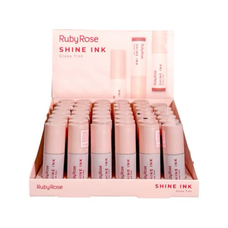 Box C/36 Unidades Gloss Tint Shine Ink Ruby Rose HB-L6600