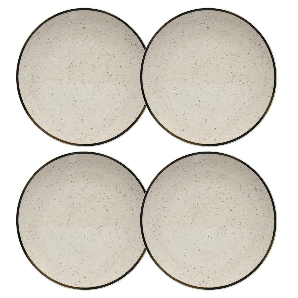 Jogo De 4 Pratos Rasos 26 Cm Oxford Unni Brisa em Oferta na Shopee