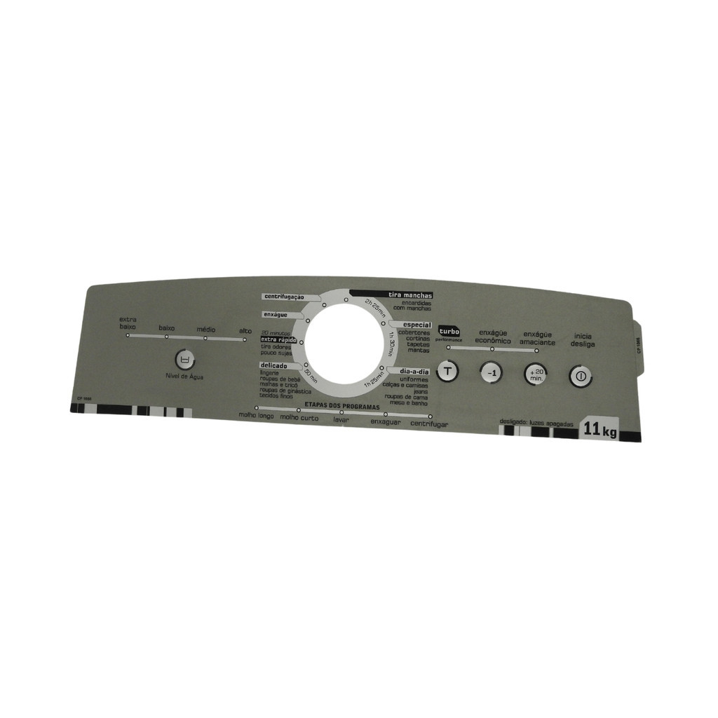 Painel Decorativo Lav Brastemp Bwl11a Inox 11kg Cp - P1066