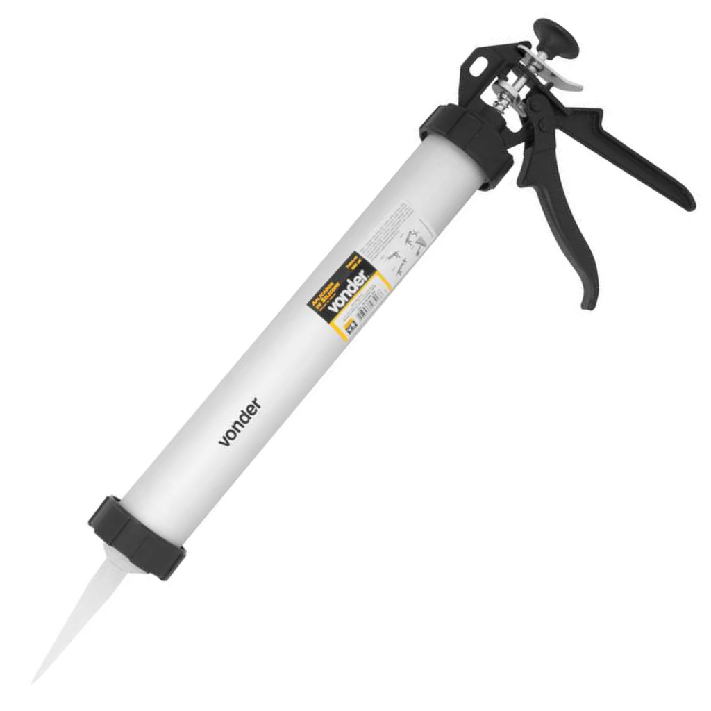 Aplicador De Silicone Tubular 600 ml Alumínio Vonder em Oferta na Shopee
