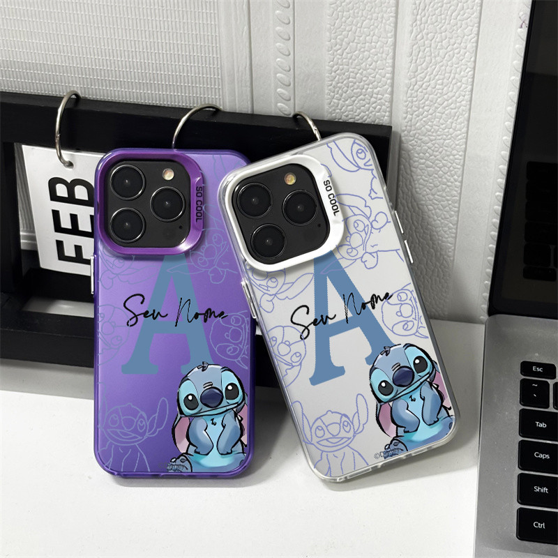 Capinha personalizado Lilo e Stitch fofo anti-impacto para Samsung S22 S24 S23 Ultra S20 S21 S23 FE S24 S25 S22 Plus S24