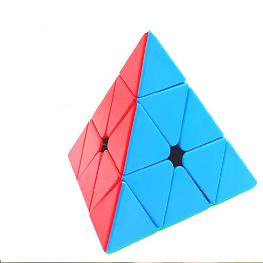 Cubo Mágico Moyu Meilong Profissional Pirâmide Infantil, Regulado e Lubrificado, Ideal para Jogos Interativos