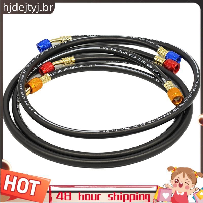 1.8M 3 Conjuntos De Tubo De Refrigerante Anti-Explosão Preto Peças Kit Mangueira Para R12 , R22 , R134A , 404,502 , HVAC em Oferta na Shopee