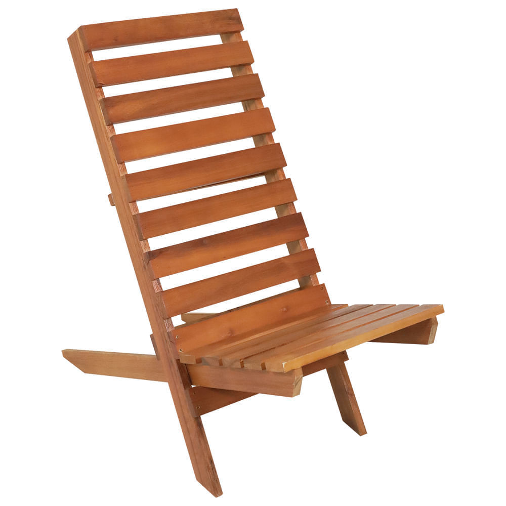 Cadeira Espreguiçadeira Desmontável de Madeira Sunset Bel em Oferta na Shopee