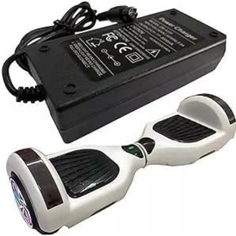 Carregador Para Overboard Fonte Skate Elétrico Bivolt 42v 2a