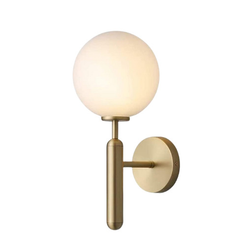 Luminária Bola LED 3 Cores Base Latão Reforçado Decoração Luxo Dourado Globo Bivolt