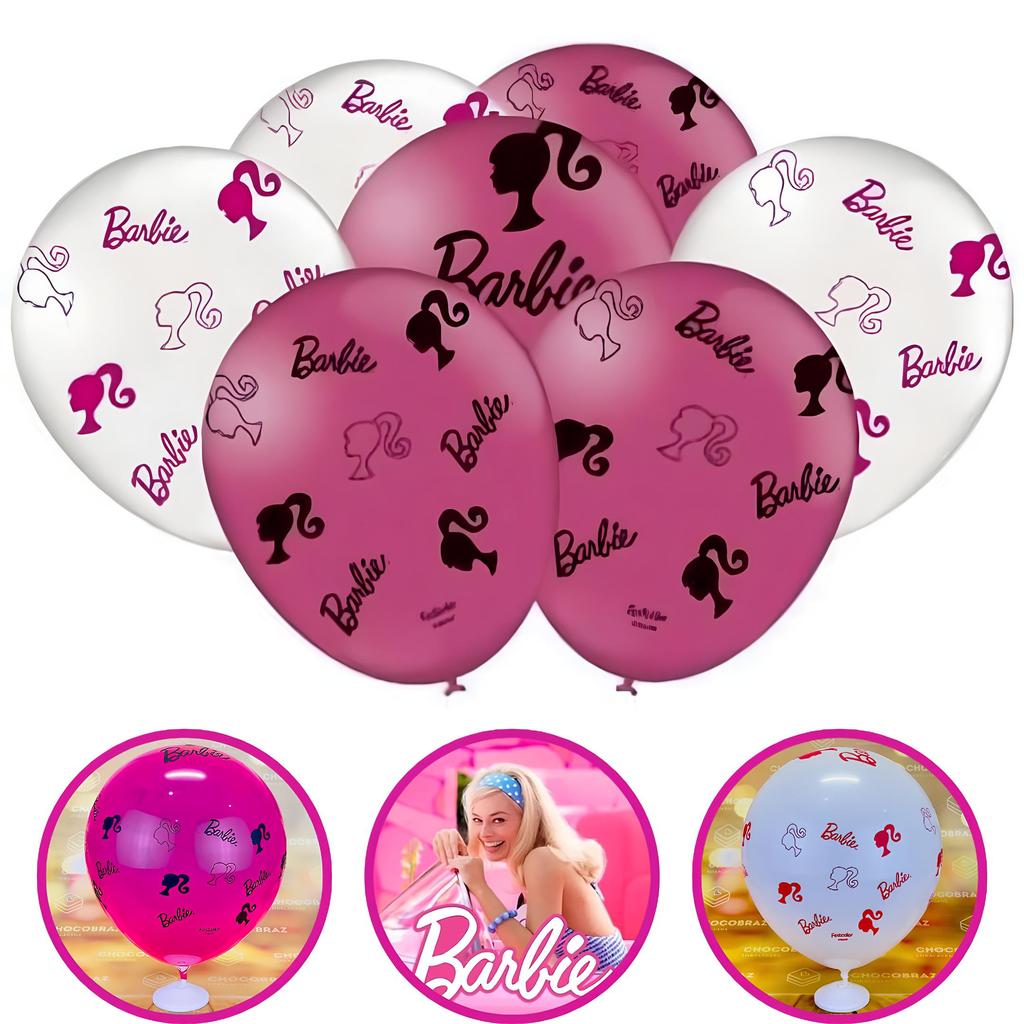 25~125 BALÃO BEXIGA FESTA BARBIE n°9 FESTCOLOR (CHOCO)