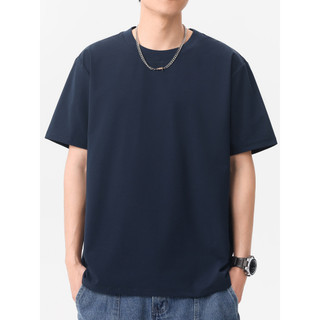 Verão estilo fino puro algodão casal em torno do pescoço de manga curta camiseta 2026 novo estilo meninos cor sólida Str