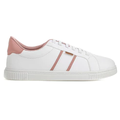 Tênis Anacapri York Eco Santorine Branco e Rosa - Feminino
