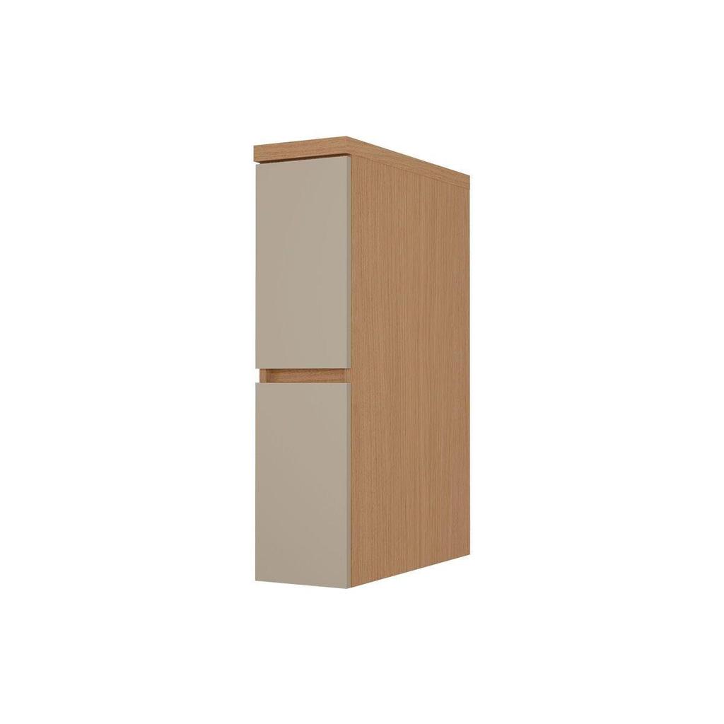 Balcão Cozinha Nesher Condessa Porta Tempero 20cm Greige