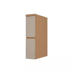 Balcão Cozinha Nesher Condessa Porta Tempero 20cm Greige
