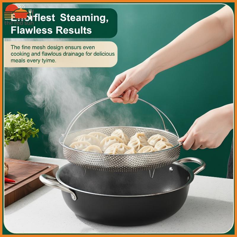 TSBR 22.5cm 25.5cm Cesta De Vapor De Alimentos De Aço Inoxidável Para Panela De ...