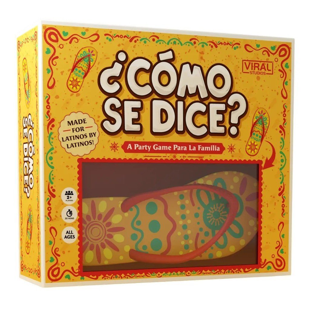 ¿Cómo Se Dice? Party Game – Hilarious Latino Card Game with “Chancla” Included – Fast-Paced Family &  Game Night Fun – 3