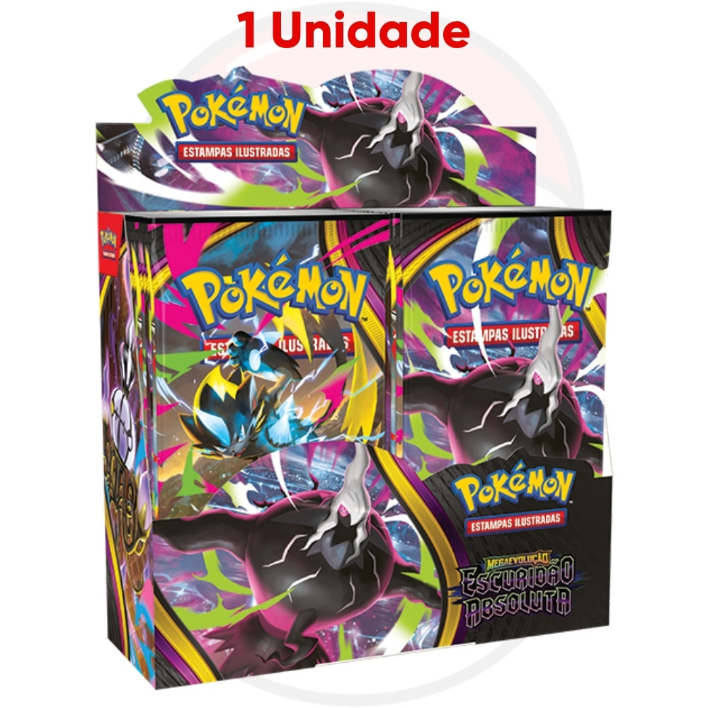 BOOSTER BOX MEGAEVOLUÇÃO ESCURIDÃO ABSOLUTA ME05 COPAG POKÉMON TCG CARTAS DISPLAY MEGA DARKRAI EX · foto 2
