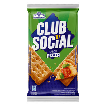 Club Social Biscoito salgado pizza 141g