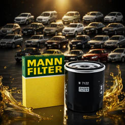 Filtro Óleo Lubrificante GM Chevrolet Astra / Corsa / Celta / Meriva / Cobalt / Vectra Mann W7122