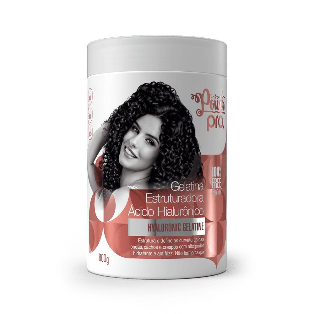 Gelatina  Estruturadora Soul Power Pro Ácido Hialurônico Hyaluronic Gelatine 800g