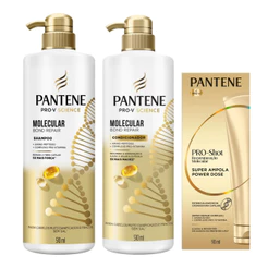 KIT PANTENE MOLECULAR SHAMPOO + COND 510ML + AMPOLA 90ML