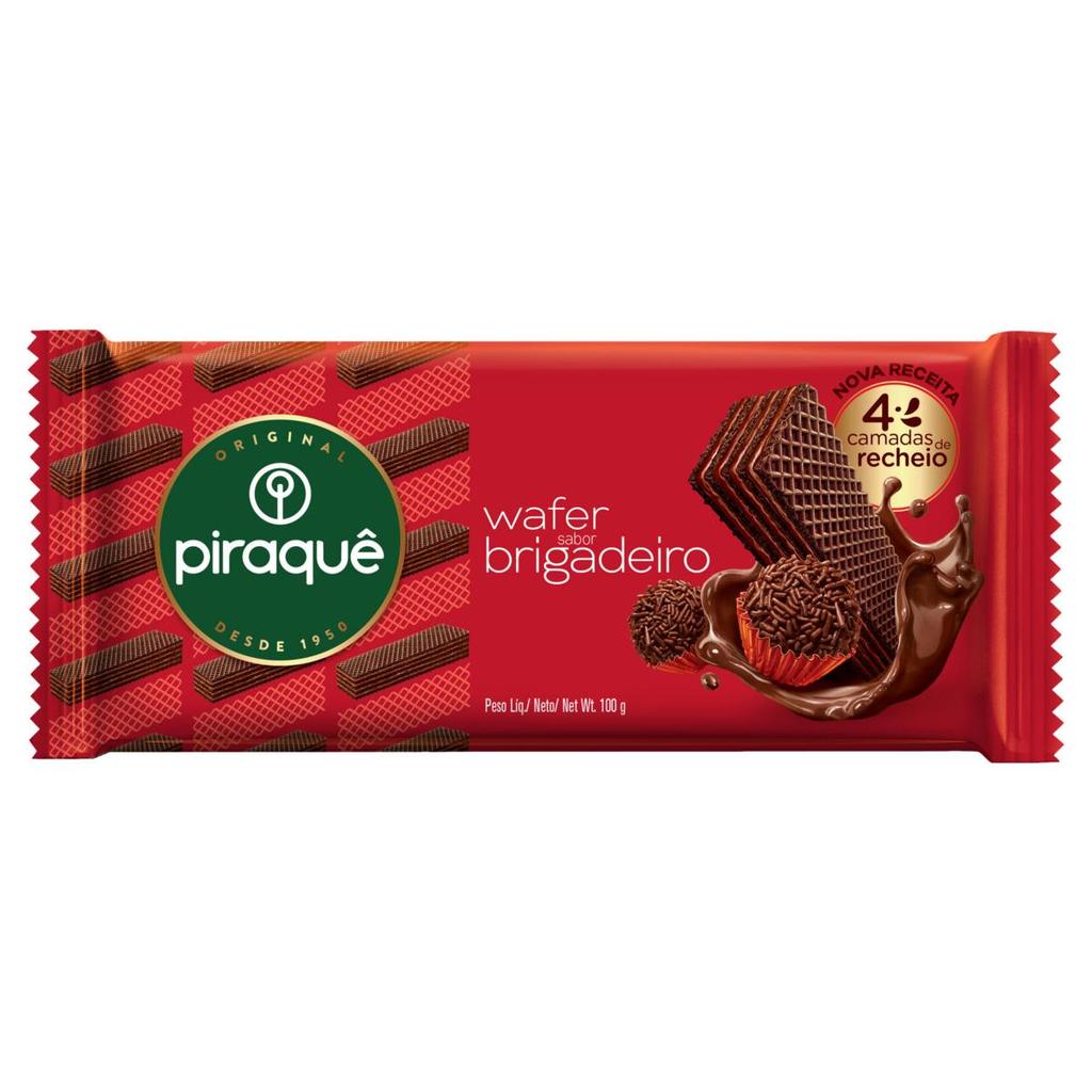 Biscoito Wafer Piraquê Brigadeiro 100g