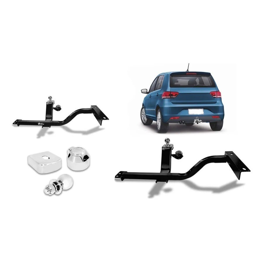 Engate Reboque Fixo Fox 2003 a 2022 - Kit Instalação Completo Selo Inmetro Reforcel 500kg Resistente