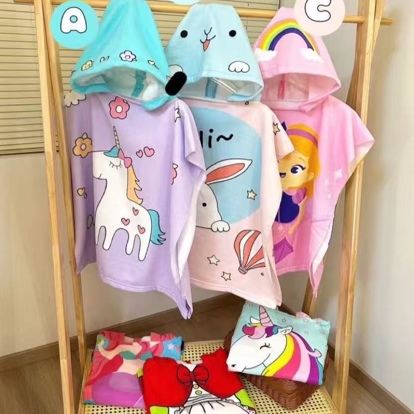 Moda Toalha de Banho Bebê Toalha de Infantil Vestível Absorventede Secagem Rápida para Crianças Super Macia