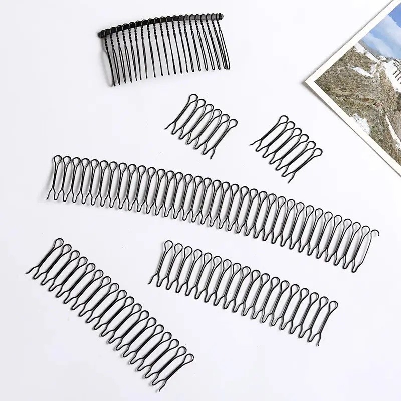 Pente Fixador de Acabamento de Cabelo em Forma de U, 3 Peças, Suporte para Franjas, Ferramenta de Estilização, Presilha 