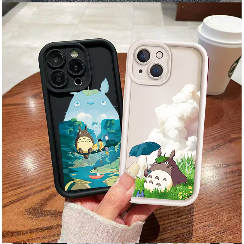 Capa Kawaii My Neighbor Totoro para Samsung Galaxy A57 A17 A07 A56 A16 A06 A27 A55 A54 A54 A53 A15 A14 A35 A34A52 A73A12