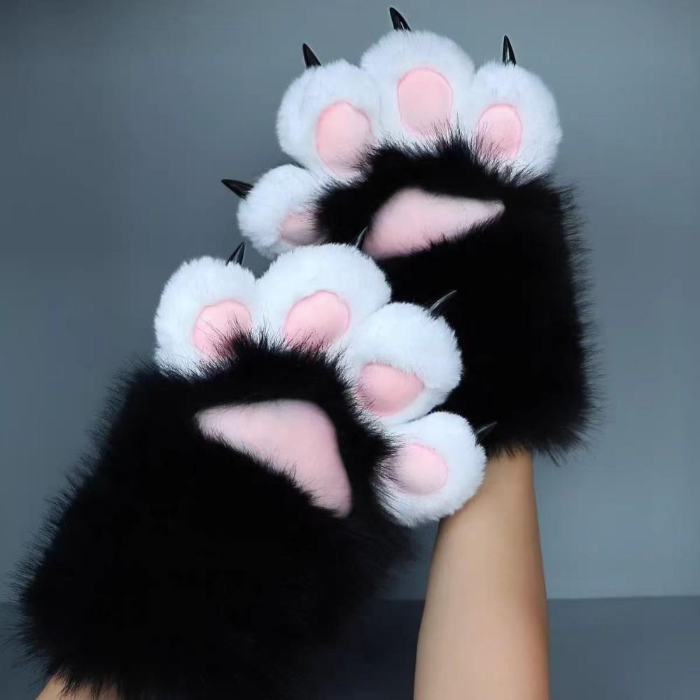 Luva Perfumada De Gato Para Cosplay , Luvas De Garra Que Rangem De Pelúcia , Adereços De De Desenhos Animados De Animais — imagem 2 de 2