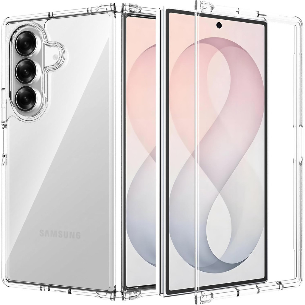 Capa Para Samsung Galaxy Z Fold 8 Ultra/7/6 Transparente , [Conector TPU Dobráve