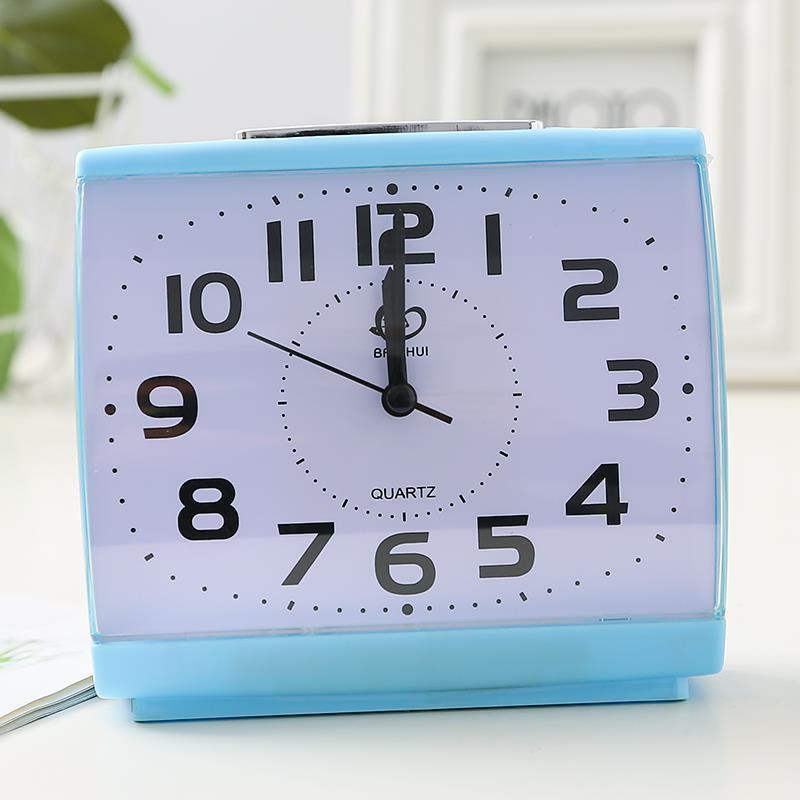 Despertador idosos único relógio grande personagem luz da noite cabeceira estudante despertador simples Desktop quarto s