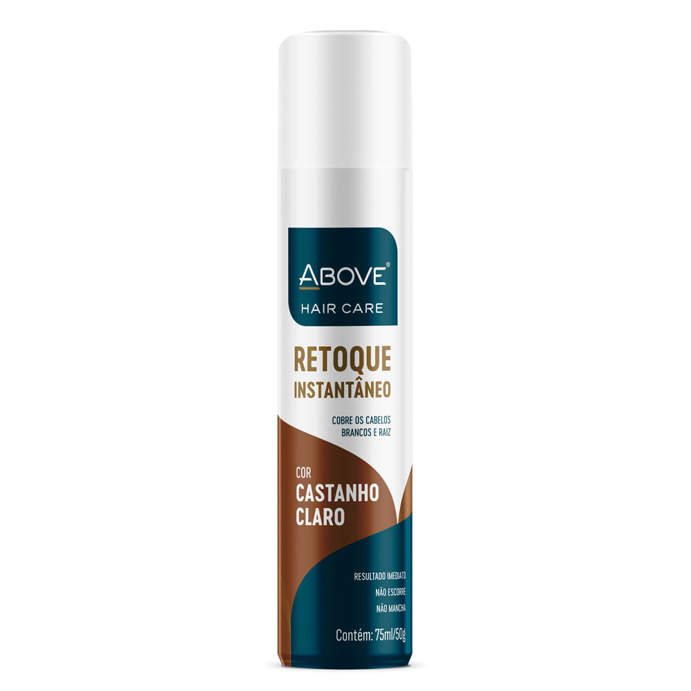 Retoque Instantâneo de Raiz Above Hair Care Cor Castanho Claro Spray 75ml