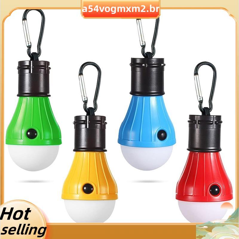 Lâmpada De Barraca LED 4 Pacotes De Luz De Emergência Multicolorida Com Equipamento De Lanterna De Gancho Para Aventuras