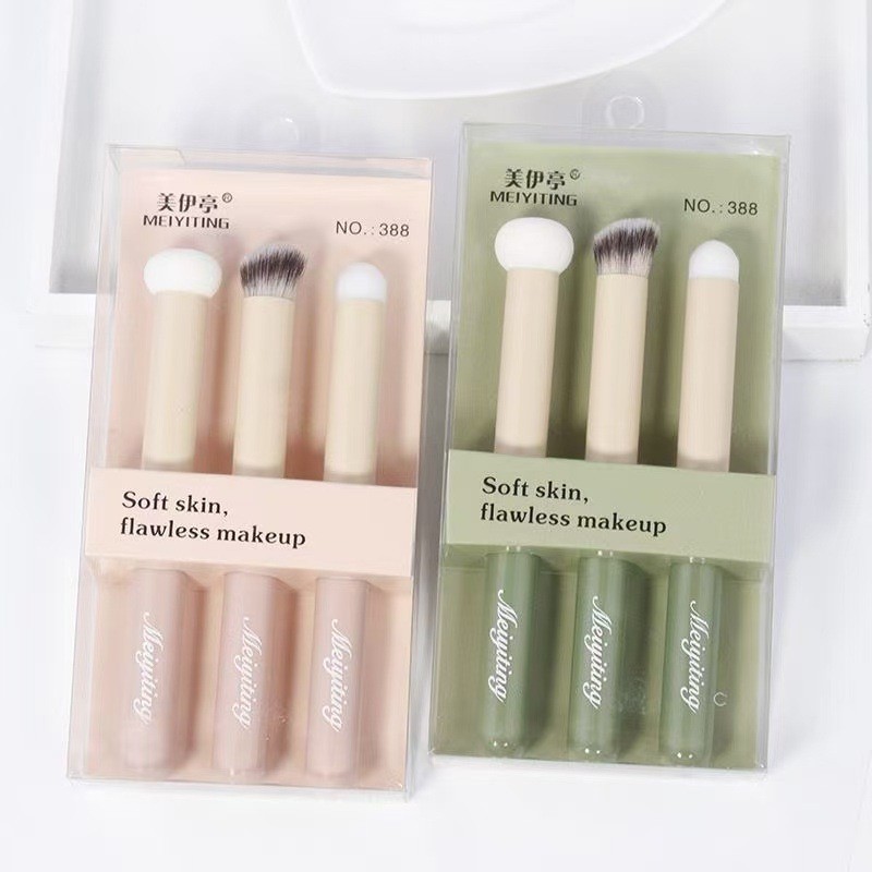 Pincel de maquiagem portátil, pincel de beleza, sombra, Blush, conjunto de ferramentas de beleza, cerdas macias