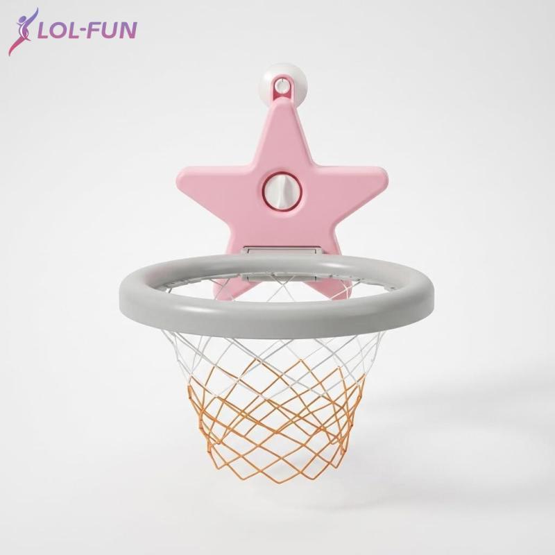 [Brcolaxi1] Conjunto De Cesta De Basquete Infantil Dobrável Suporte Ajustável Interno E Externo Com Bola Para Crianças ,